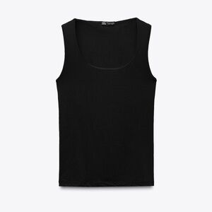 Zara NWT Black Sleeveless Top